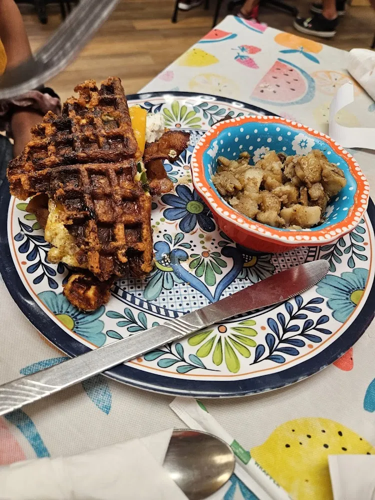 Cheddar Waffle Sandwich